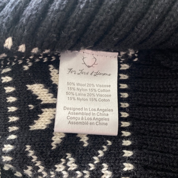 FOR LOVE AND LEMONS Wool Blend Mini Dress - Picture 4 of 6